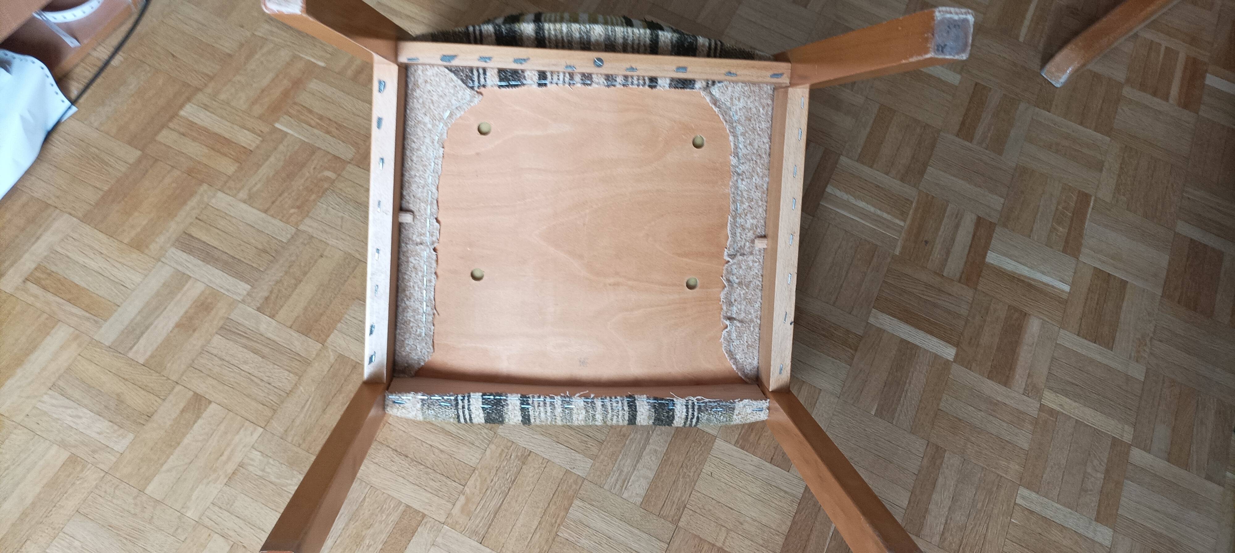 6 chaises scandinaves années 60