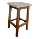Vintage oak stool 260351
