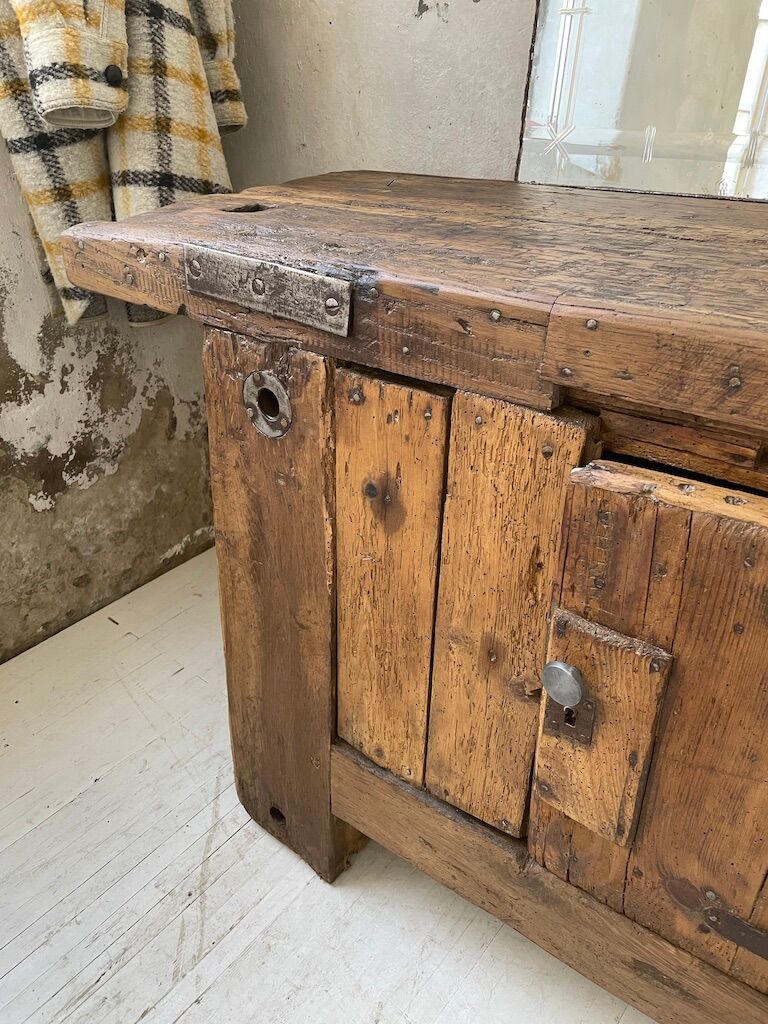 Established former brutalist console oak pine