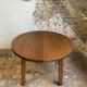 Table à manger extensible en chêne massif, des années 1950-60, style brutaliste