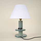 Lampe de table en bois de style constructiviste français des années 1920 / 1930