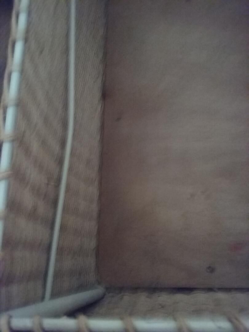 Vintage wicker toy box