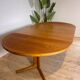 Round dining table in teak by Skovby Møbelfabrik, 1960s