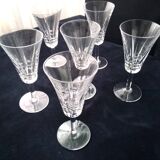 6 crystal wine glasses Villeroy Boch model Concorde
