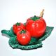Service salt pepper mustard tomato slurry from vallauris - salt shaker ceramic pepper vintage