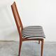 Ensemble de 4 chaises Mid-Century Modern en teck massif 1960