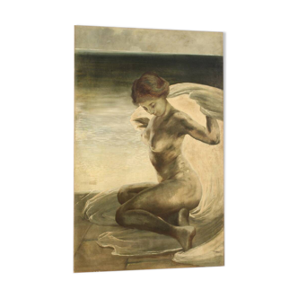 Nude painting of a young woman from the first half of the 20th century