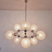 Large Midcentury Galaxy Sputnik Chandelier, Germany, 1970s