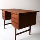 Freestanding Danish teak desk, 1950s/60s