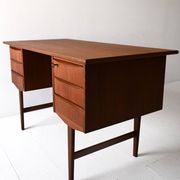 Bureau indépendant en teck danois, années 1950/60