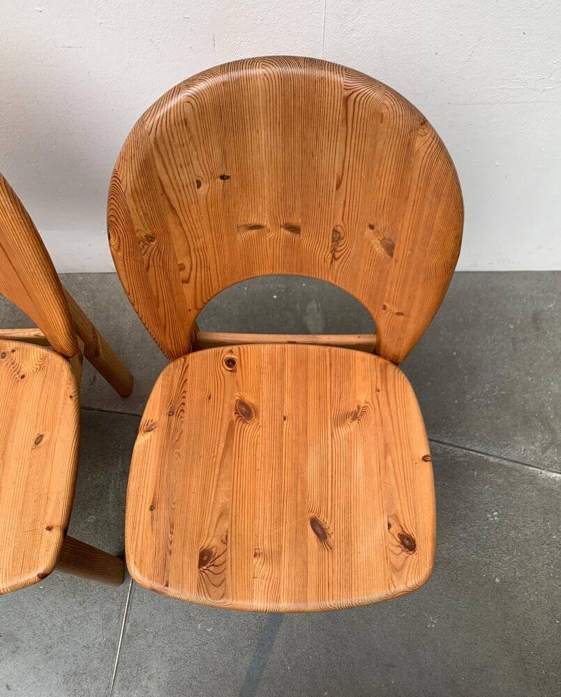 Danish pine chairs from the mid-century by Niels Koefoed for Glostrup, 1960s, set of 4.