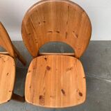 Danish pine chairs from the mid-century by Niels Koefoed for Glostrup, 1960s, set of 4.