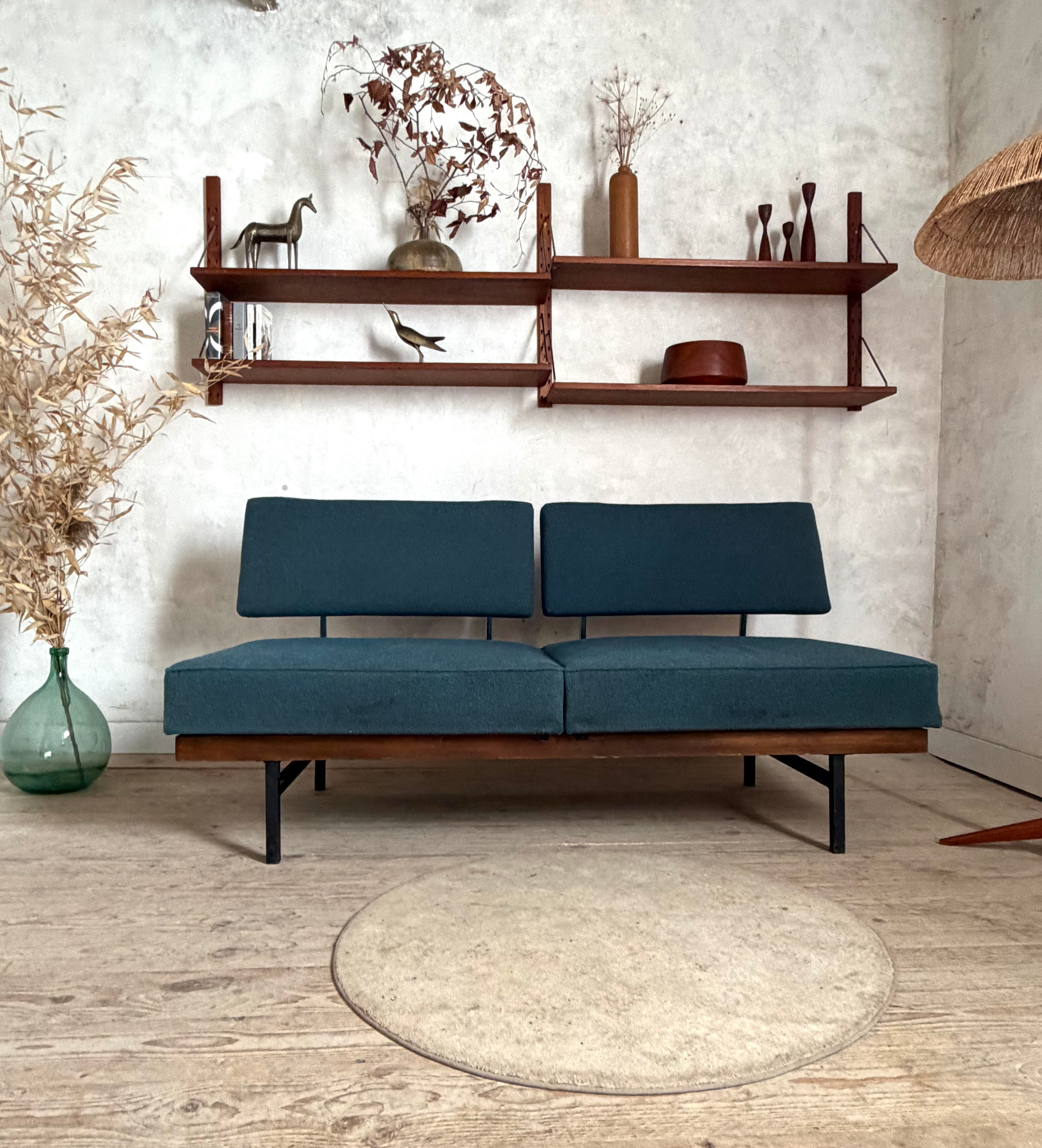 Vintage Scandinavian wall library in teak by Sven Ellekaer