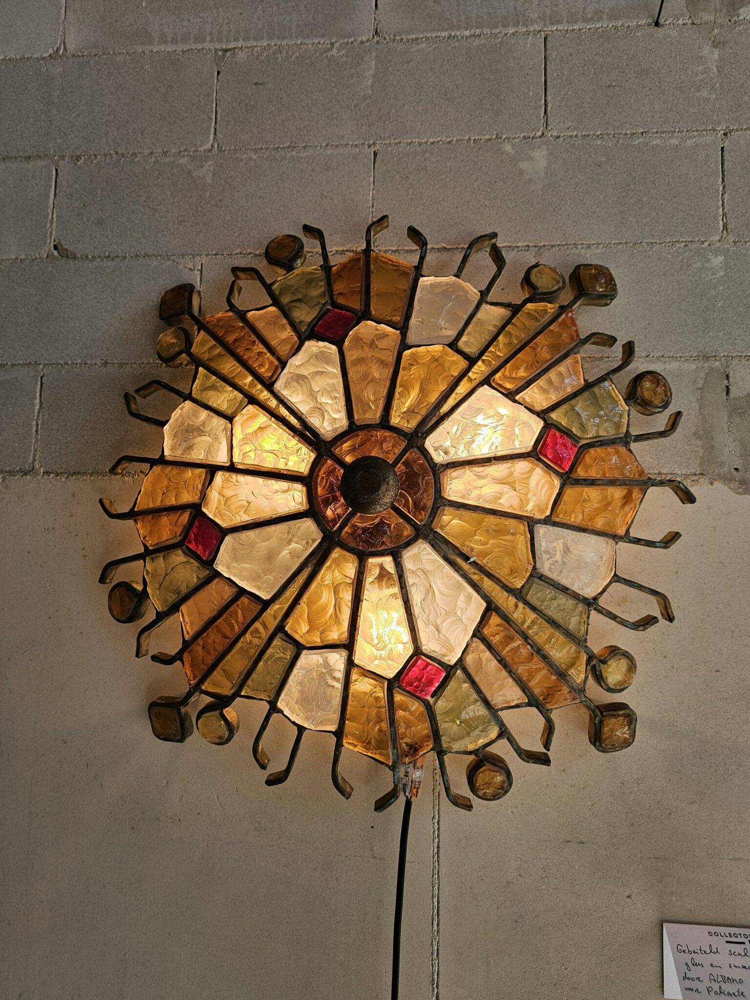 Set of wall lamps by Albano Poli for Poliarte