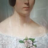 Pastel portrait XIXéme