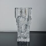 Limburg vase with ice cube effect in glass, Germany, 1970