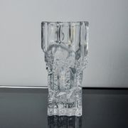 Limburg vase with ice cube effect in glass, Germany, 1970