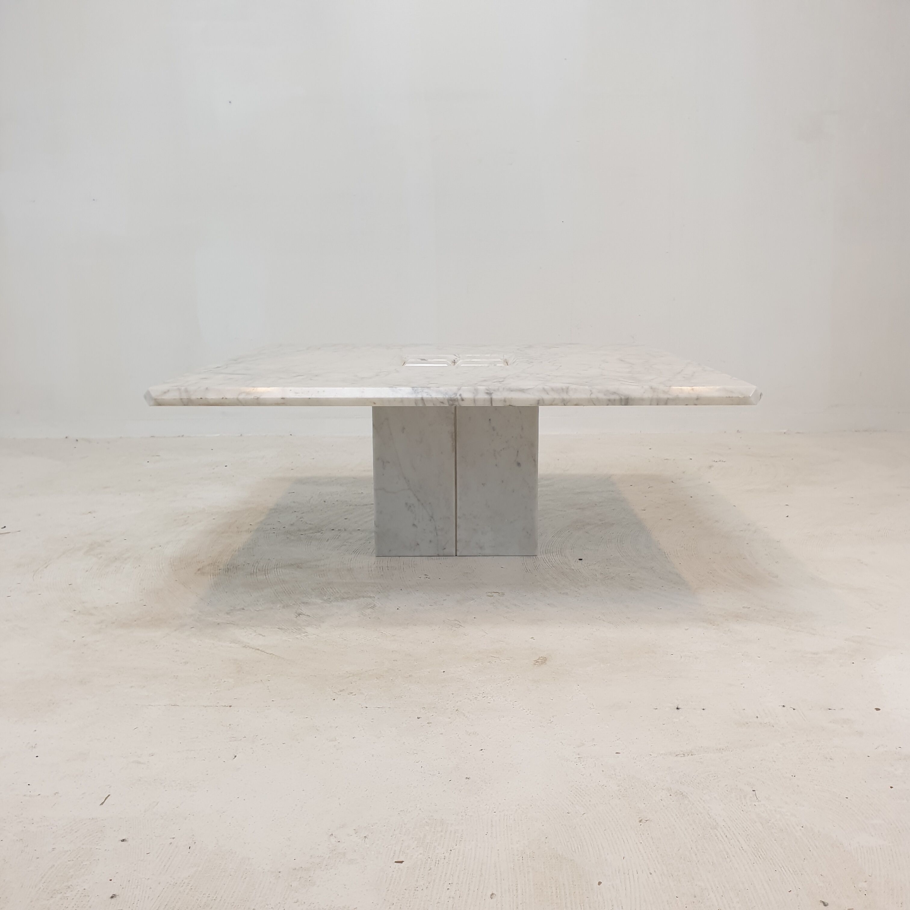 Italian Carrara Marble Coffee Table, 1990's