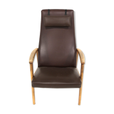 Scandinavian armchair in skai Sweden 1960