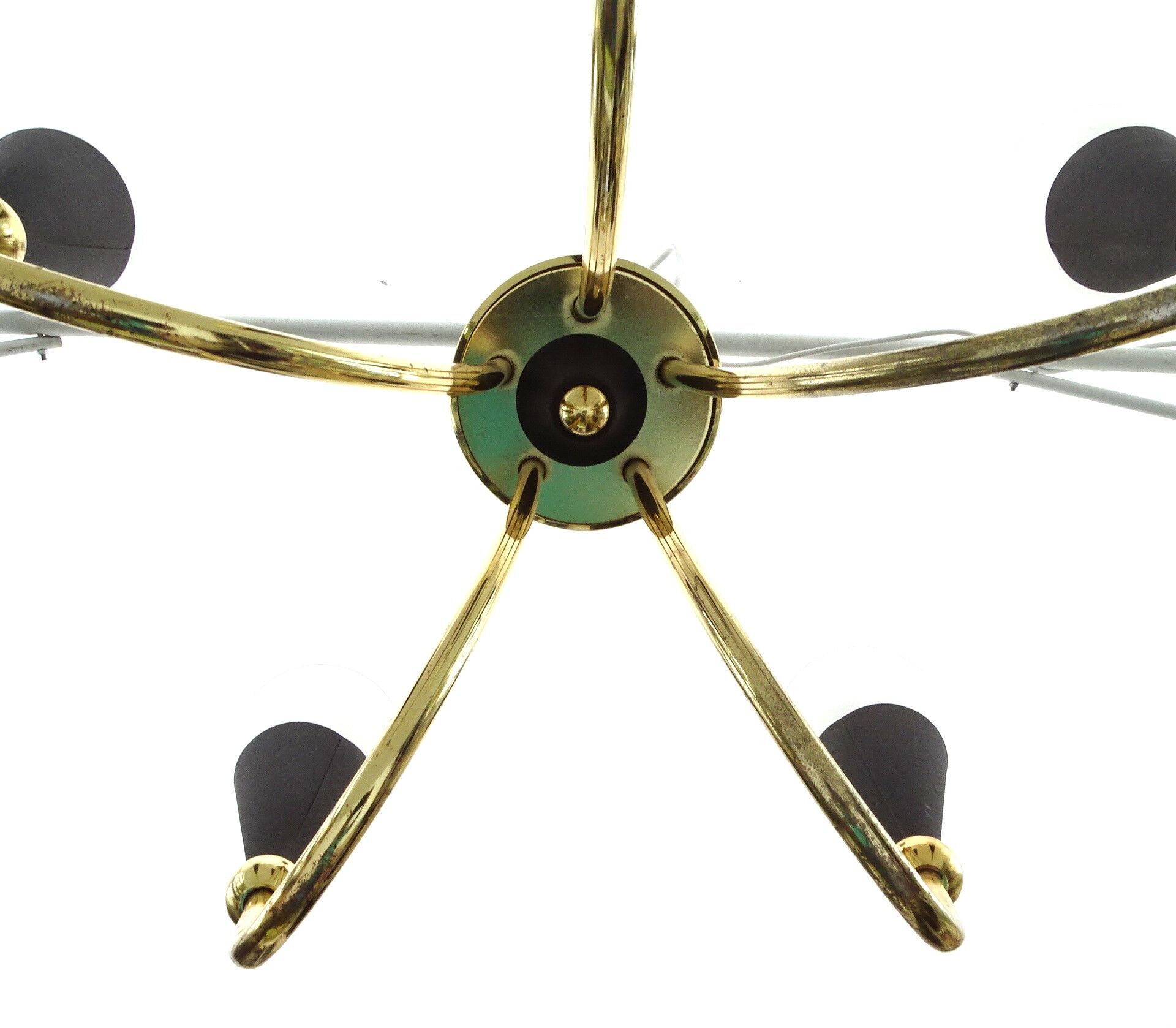 5-branched chandelier cone shaped abat jour