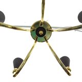 5-branched chandelier cone shaped abat jour