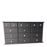 Buffet / commode completely revamped – unique piece – numerous drawers