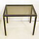 Paire de tables gigognes noir & or 1970'