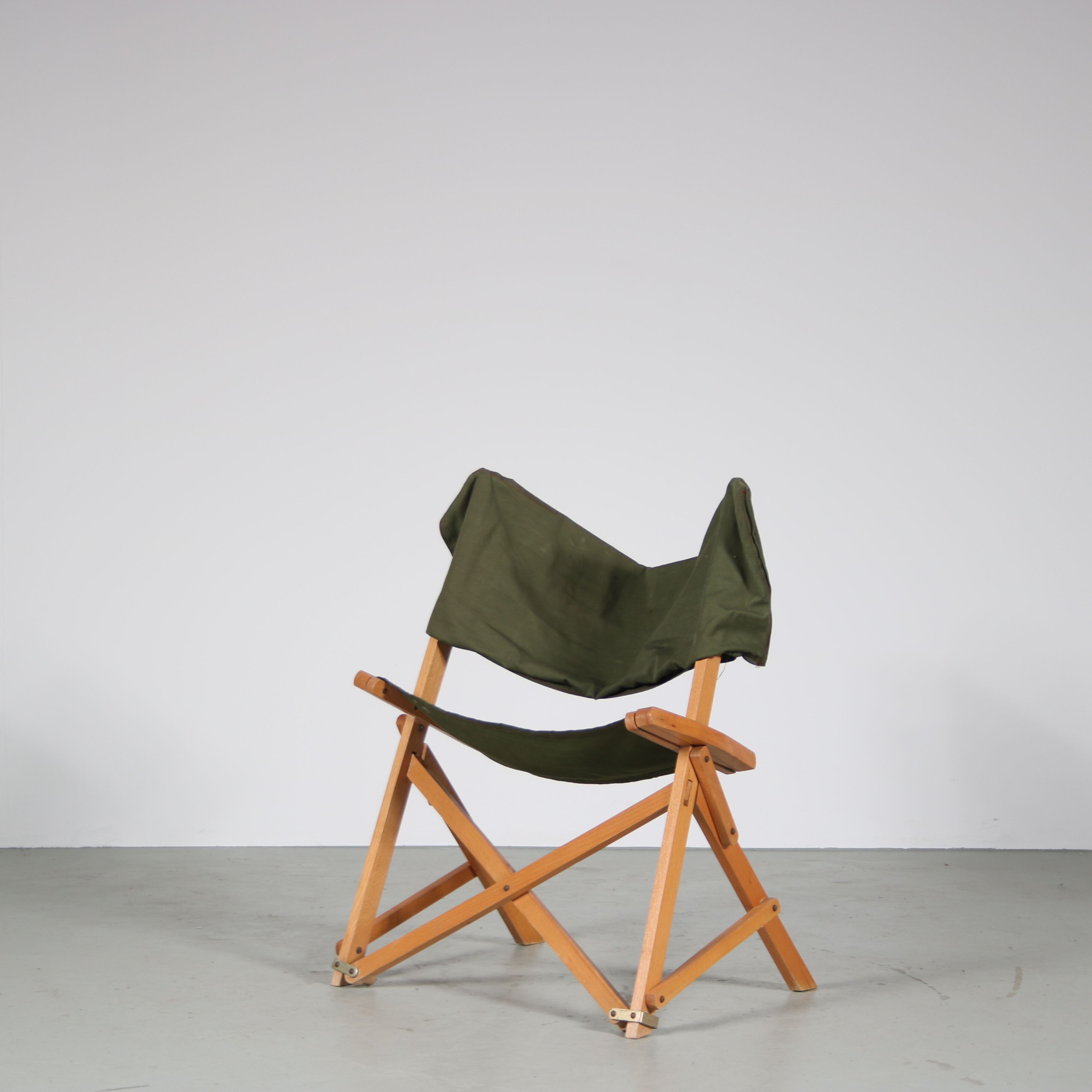 1960s “Praia” Folding chair by Pier Giacomo Castiglioni for Gavina, Italy