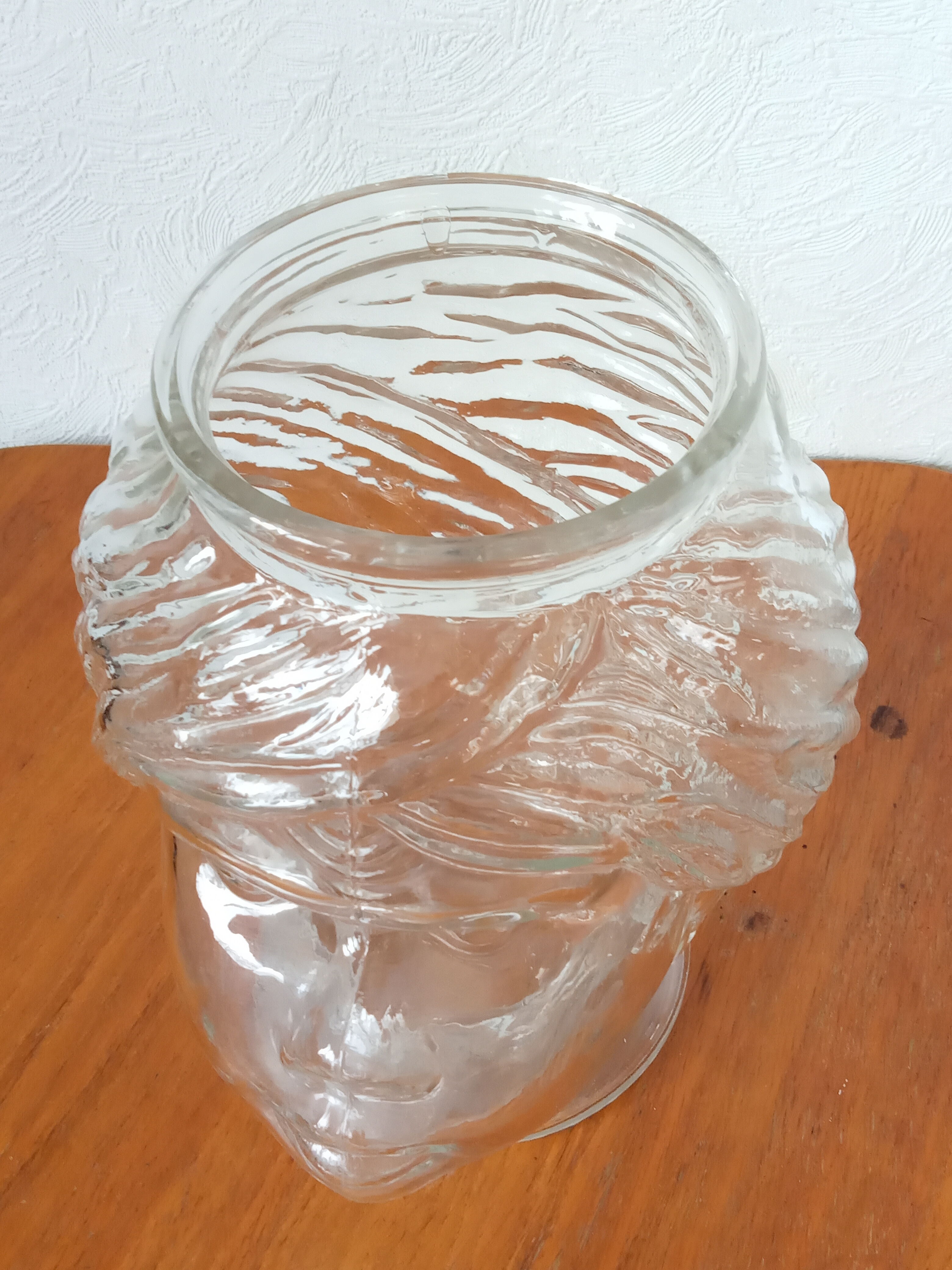 Glass vase head Moor