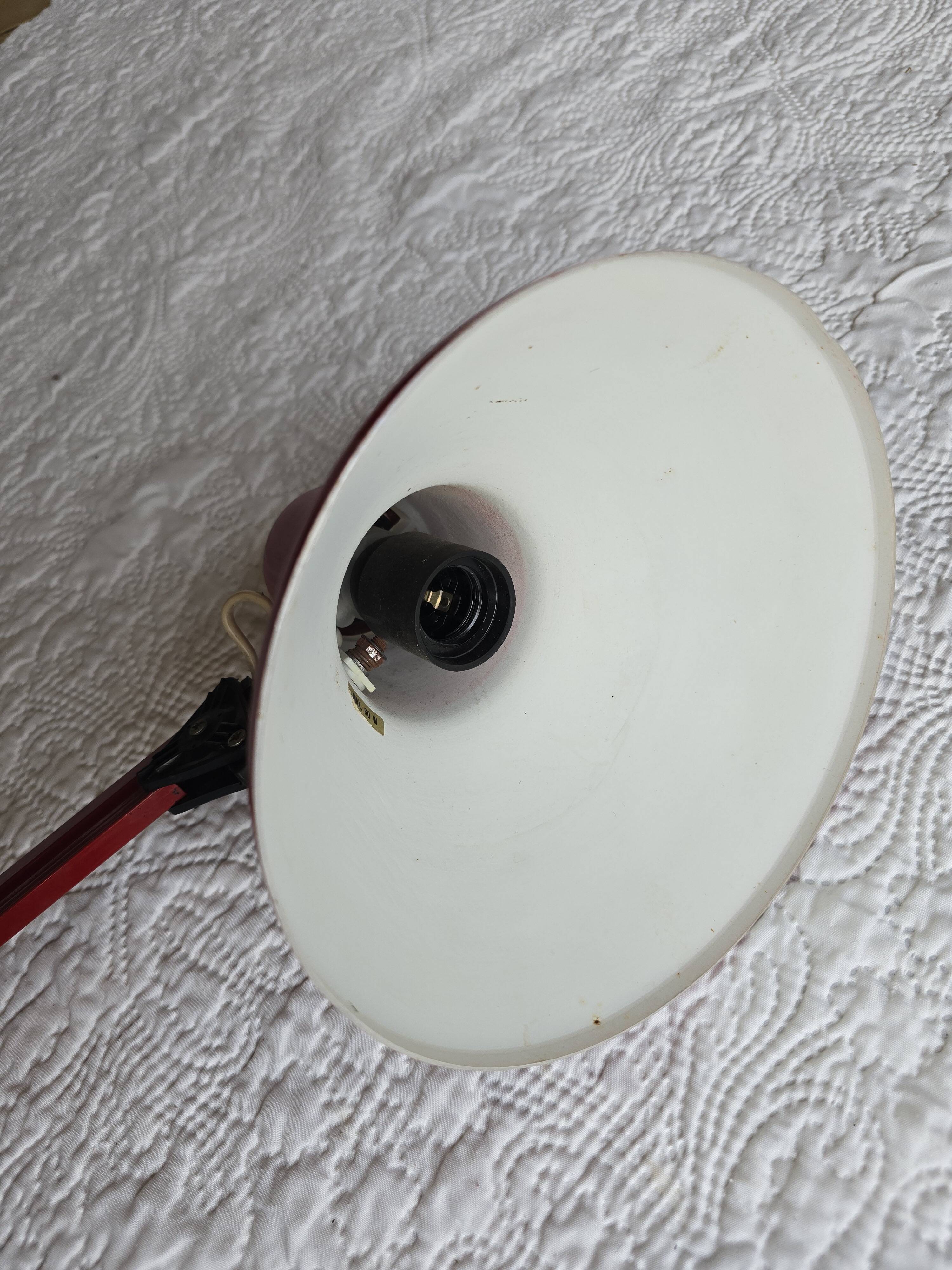 Lampe industrielle Polyair Diana type Combi 3 rouge