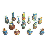Vases, Flemish pottery from Thulin, Art Nouveau, Art Deco