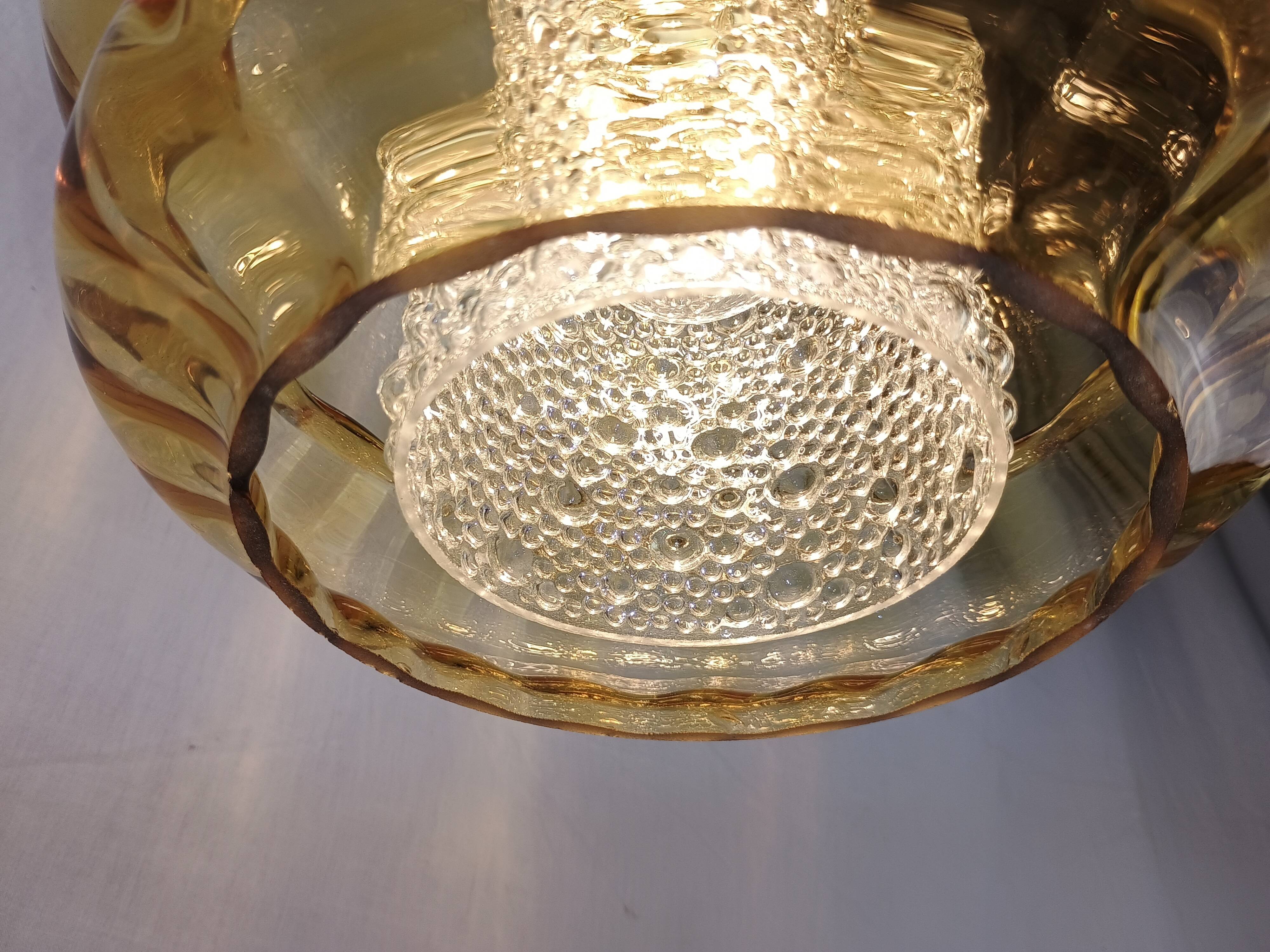 Vintage Scandinavian pendant light Orrefors – Carl Fagerlund Sweden, 1960s