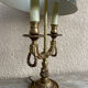 19th-century bouillotte lamp in solid bronze
