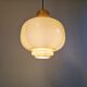 Scandinavian suspension light in mustard opaline, H-A Jakobsson, 1970.