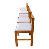 Ensemble de 6 chaises de cuisine italiennes, 1960