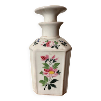 Porcelain toilet bottle with floral decoration circa 1900