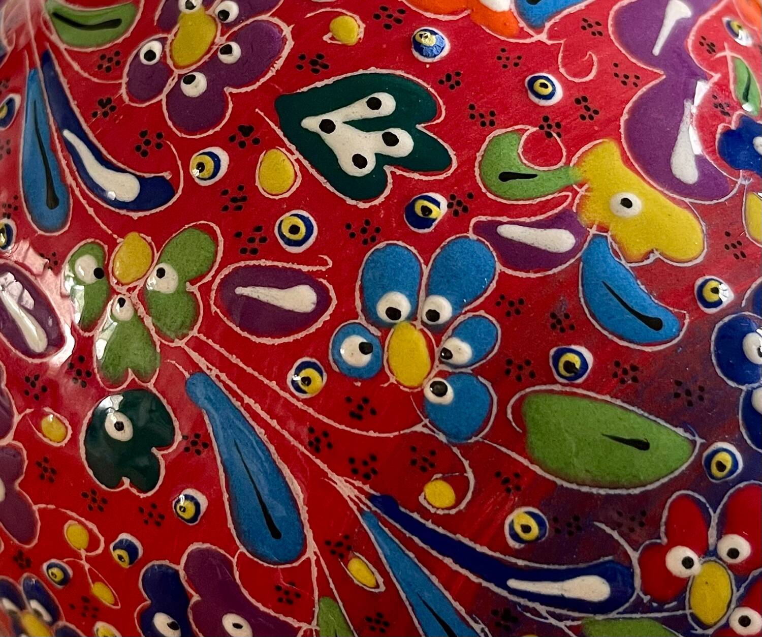 Handmade ceramic vase.