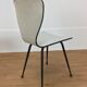 Paire de chaises années 50 skaï et métal