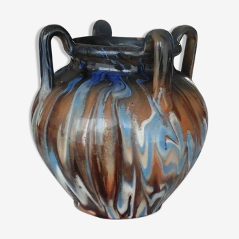 Ceramic vase three handles