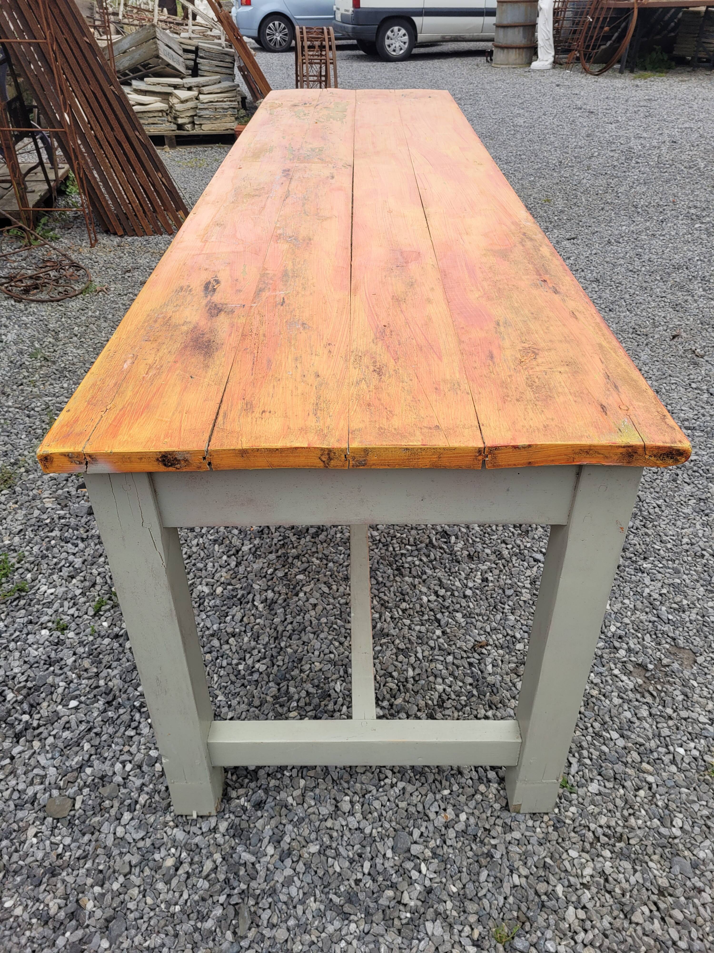 Farmhouse table 256cms long