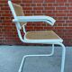 Cesca Chair model with armrest in white