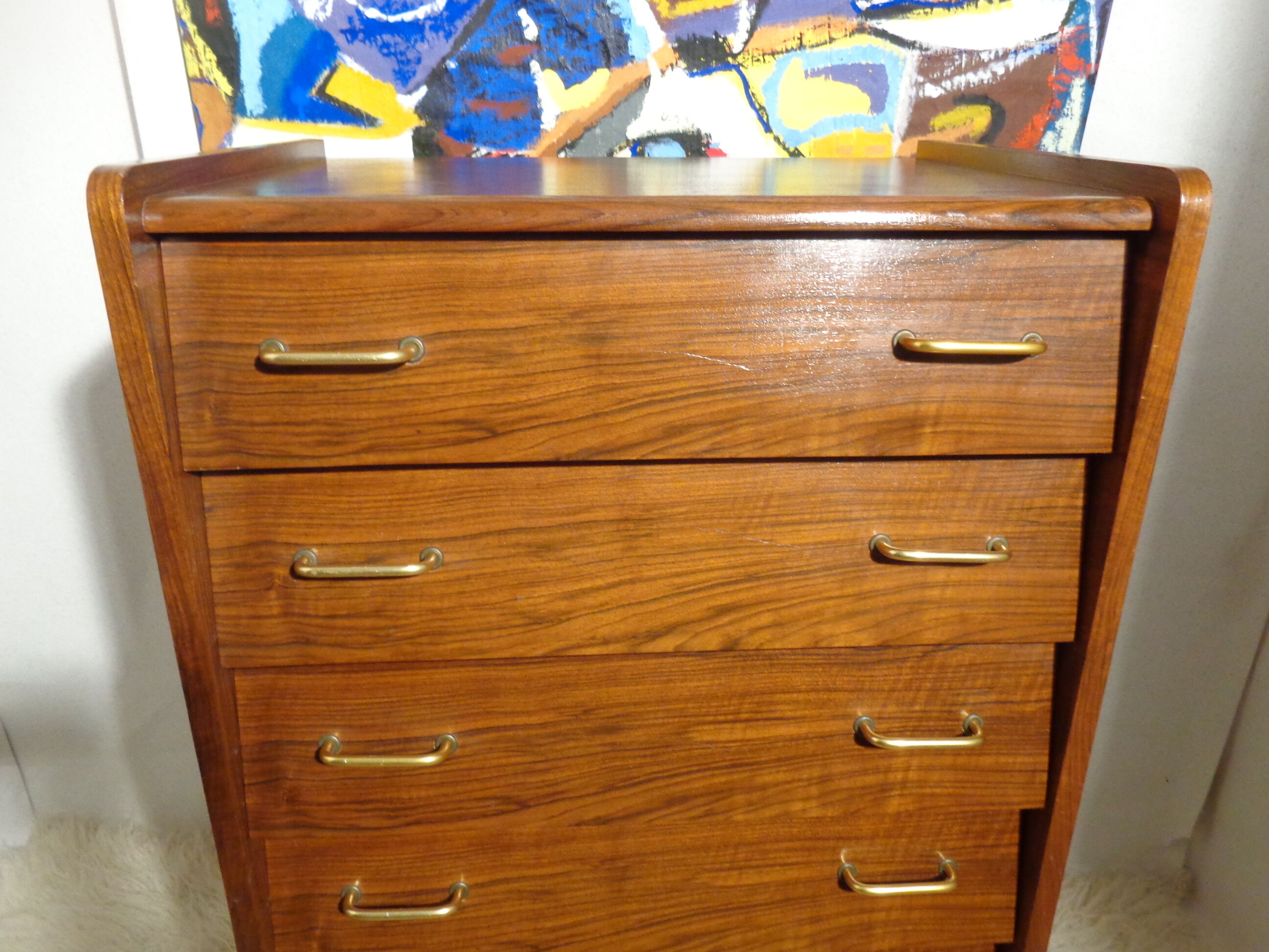 Vintage rag chest of drawers from the 60s