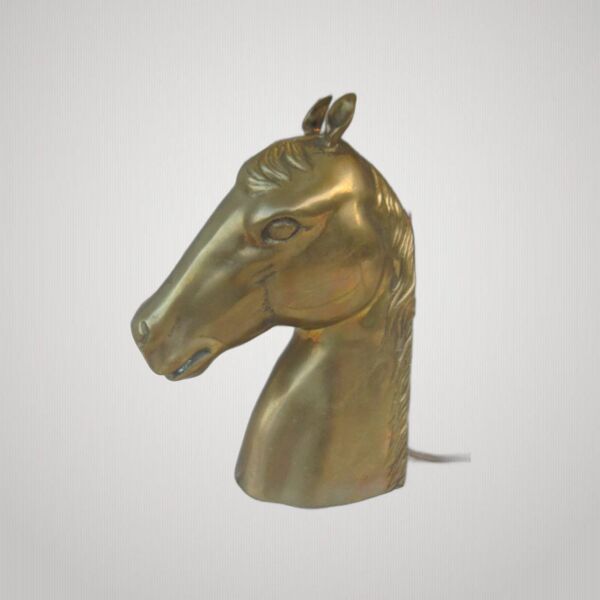 Lampe tête de cheval style Maison Charles années 1960-70