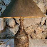 Lampe grès pyrité robert deblander circa 1968