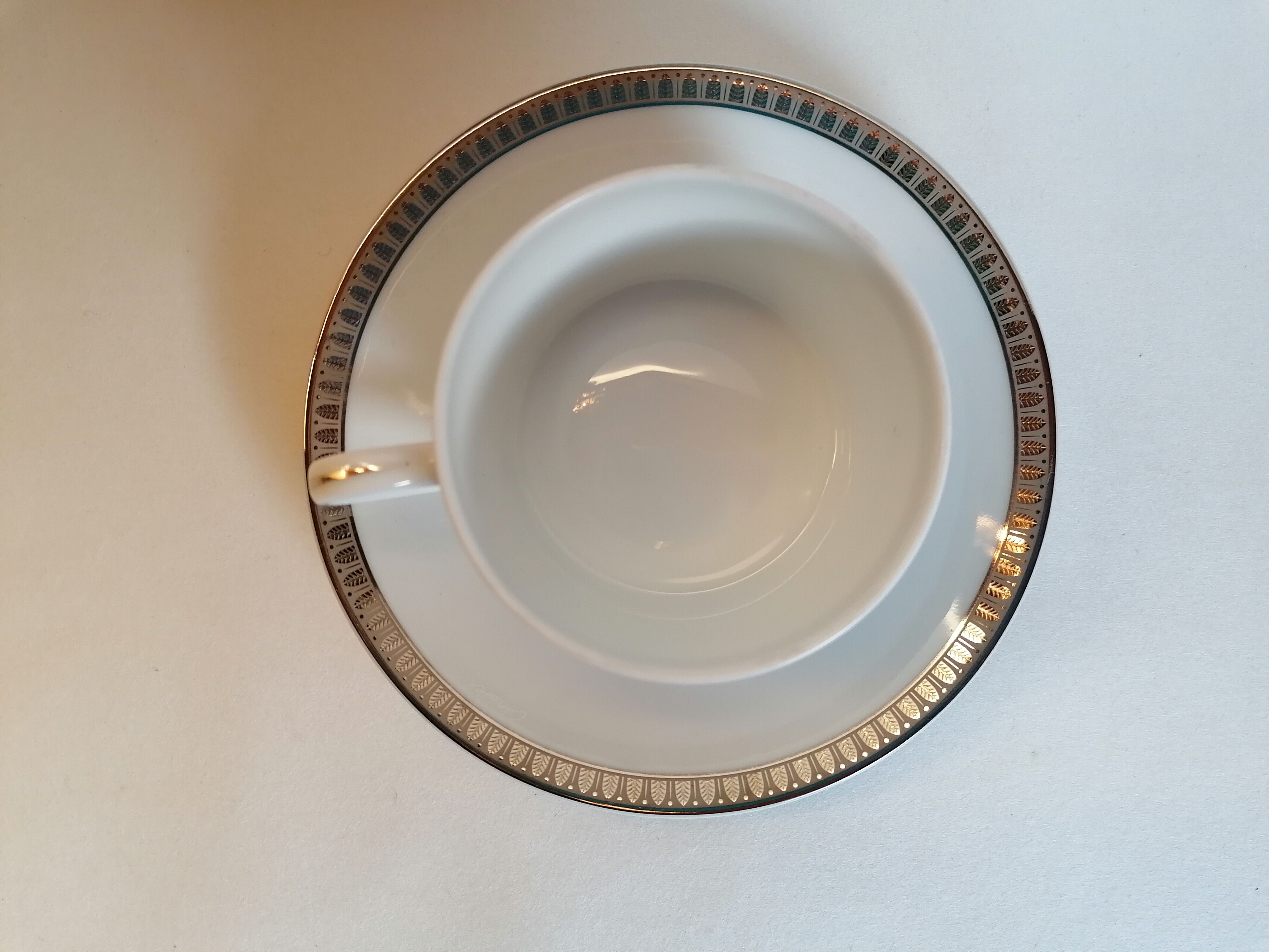 Two teacups and saucers Christofle Malmaison