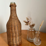 Vintage rattan bottle