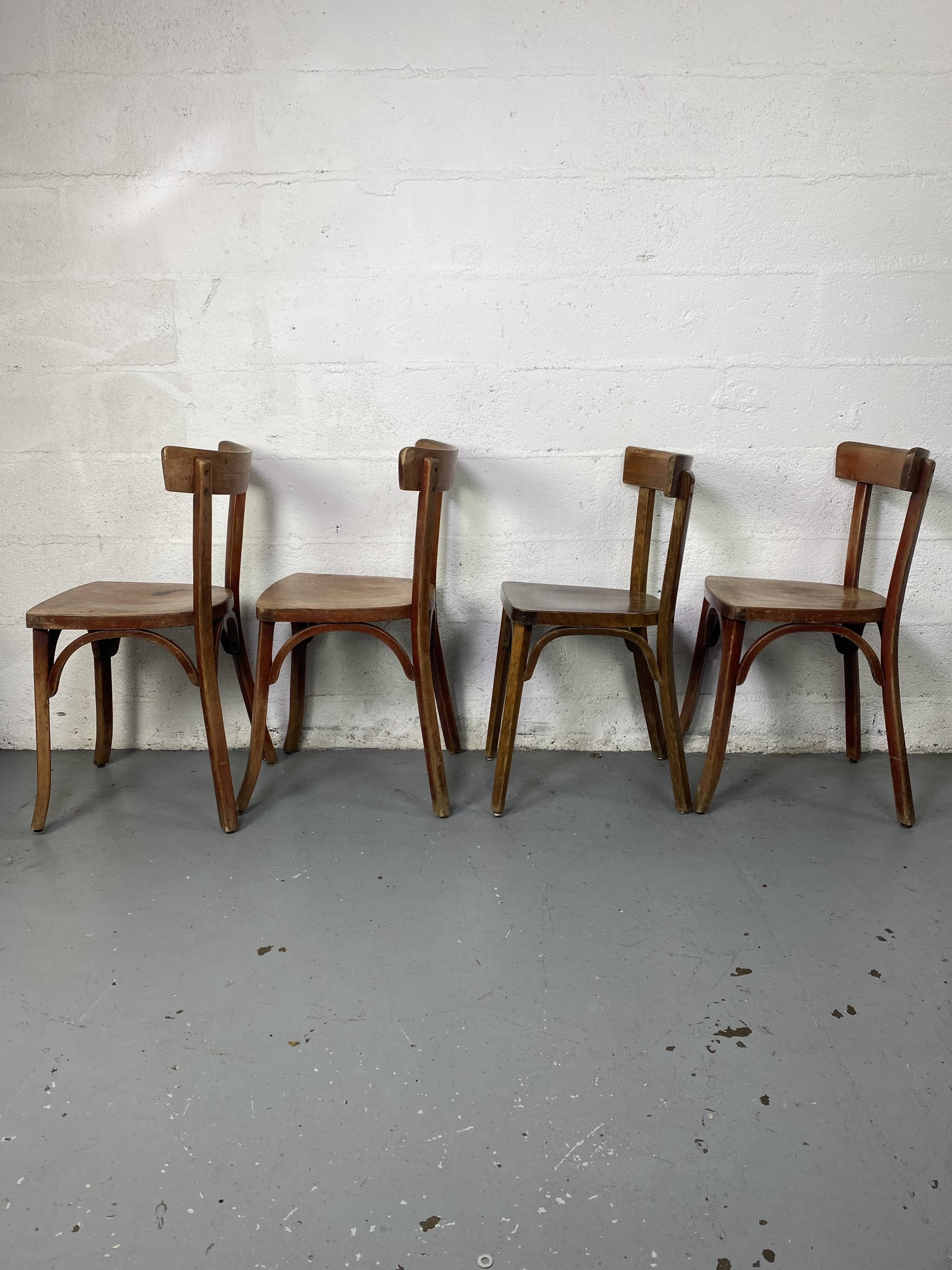 4 Baumann bistro chairs