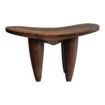 Grand senoufo stool — royal l26 in solid wood n1 - scu piece