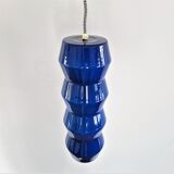 Blue colored Murano glass pendant lamp, Sweden 1960's