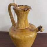 Jug, pitcher, ceramic lady with a glazed finish.